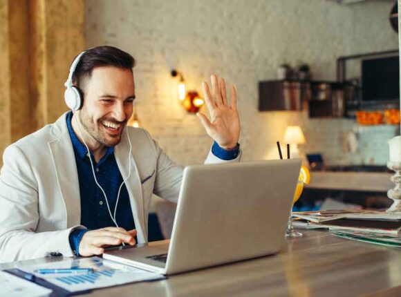 Video Conference Man Headset